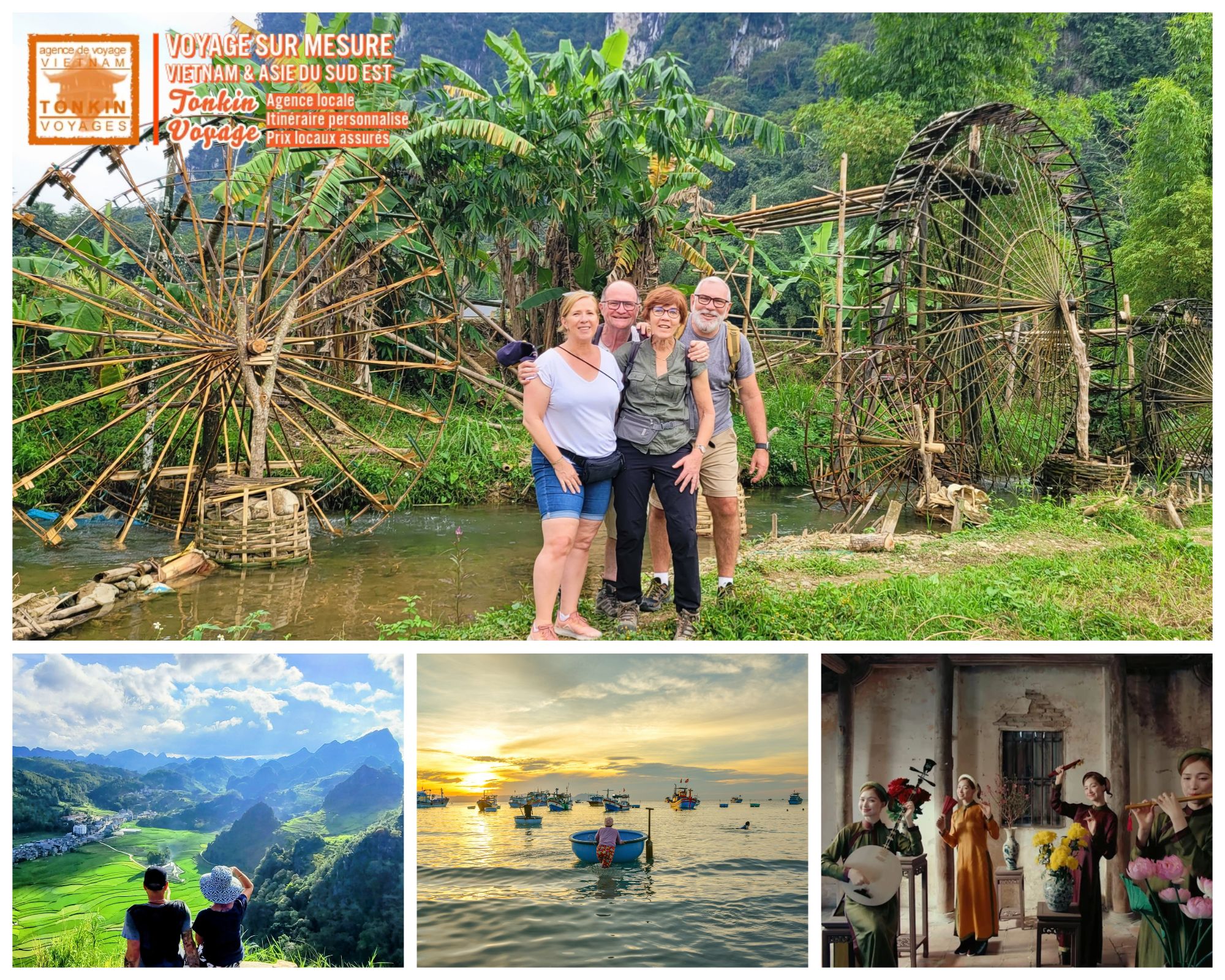 Circuit Vietnam priv&eacute; sur mesure Vietnam avec Tonkin Voyage - Quels endroits m&eacute;ritent 2 ou 3 nuits pour couple, famille, entre amis
